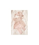 Krepp-Kleid Flügelarm Blumen