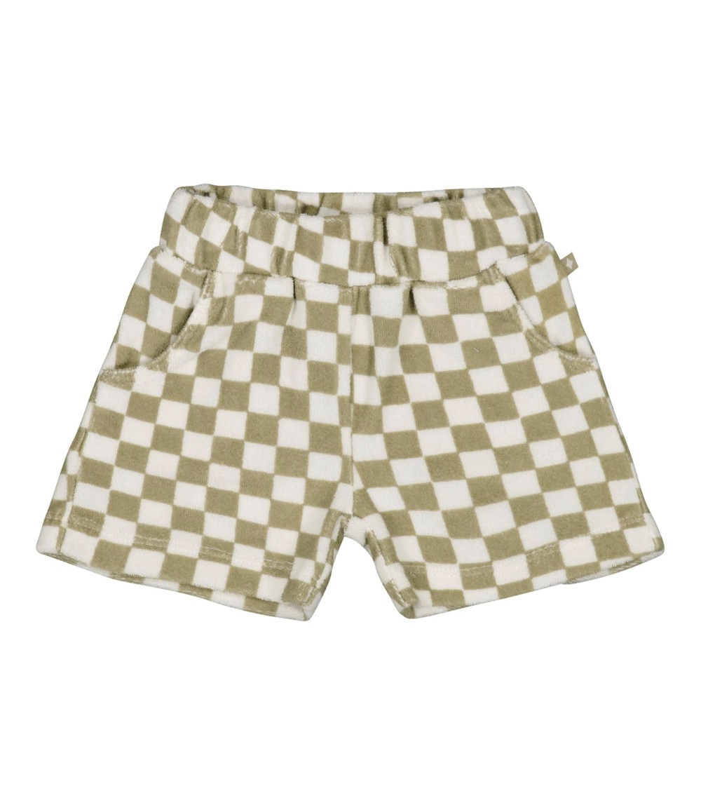 Frottee-Shorts Karo