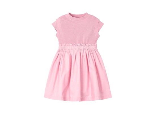 Kleid kurzarm Rippqualität