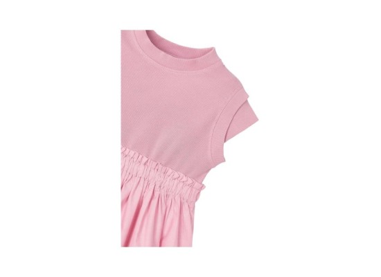 Kleid kurzarm Rippqualität