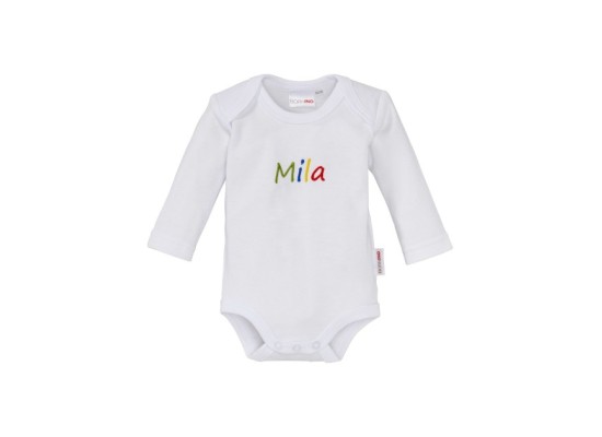 Body langarm personalisiert mit Namen
