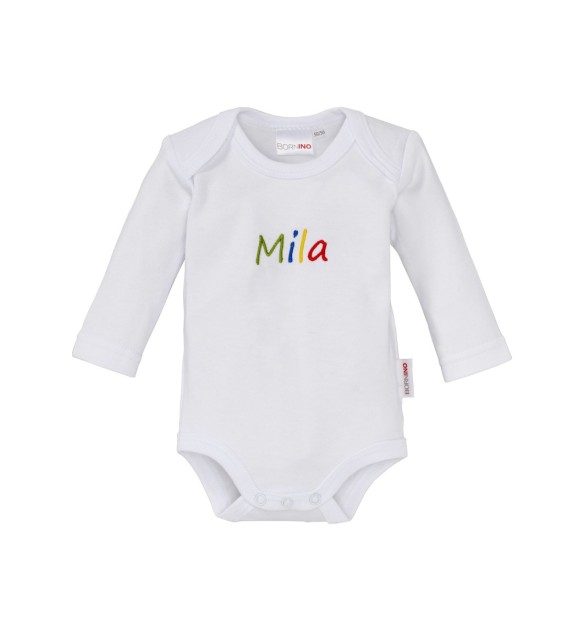 Body langarm personalisiert mit Namen