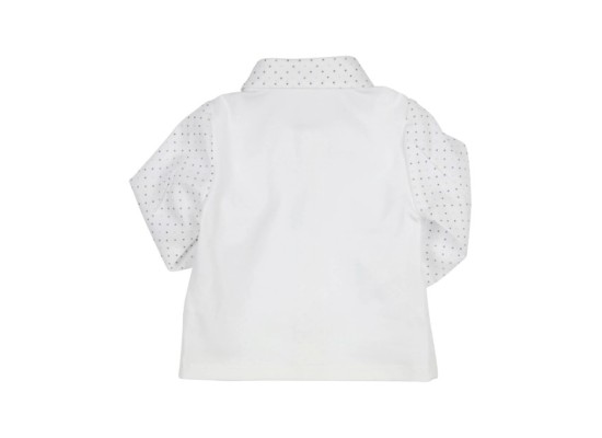 Jersey-Hemd langarm Punkte