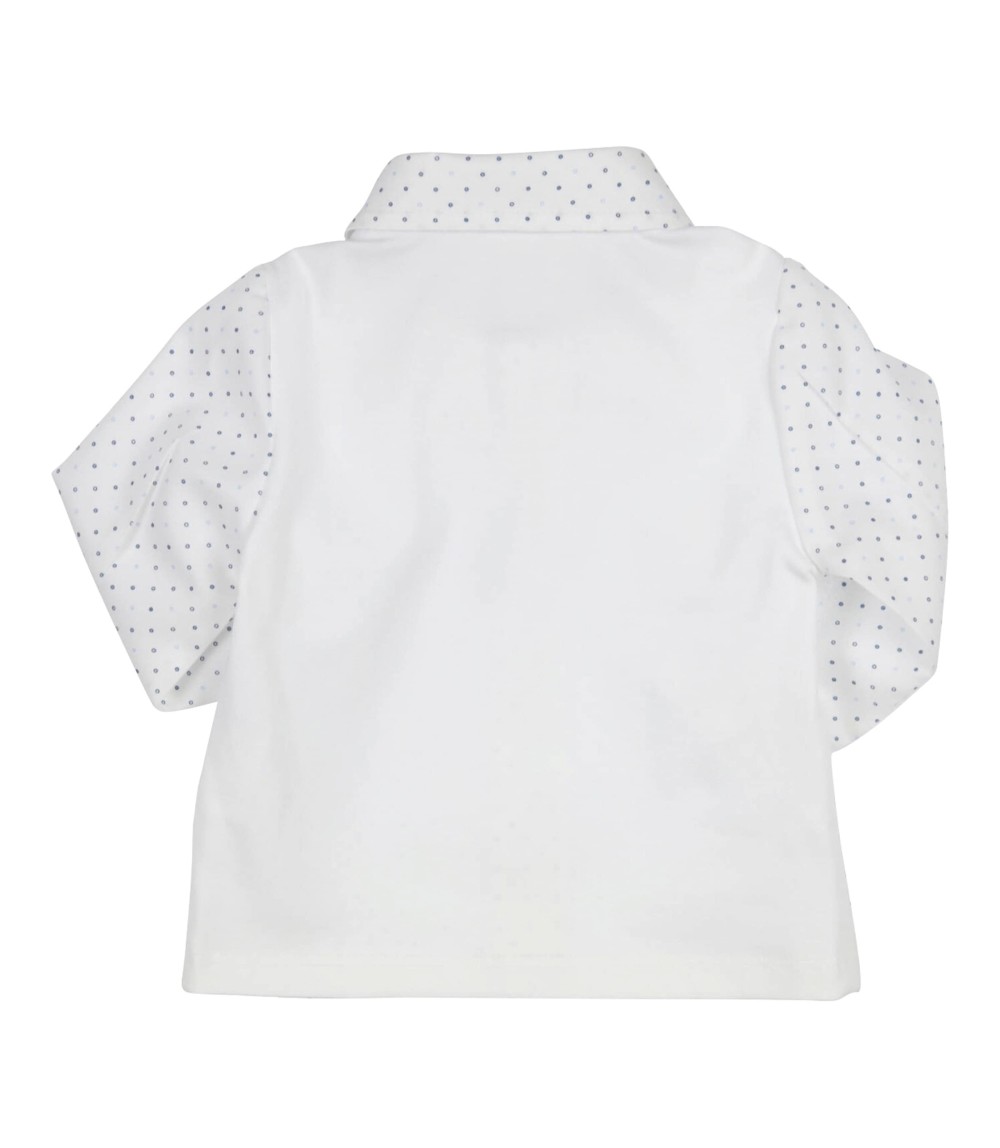 Jersey-Hemd langarm Punkte