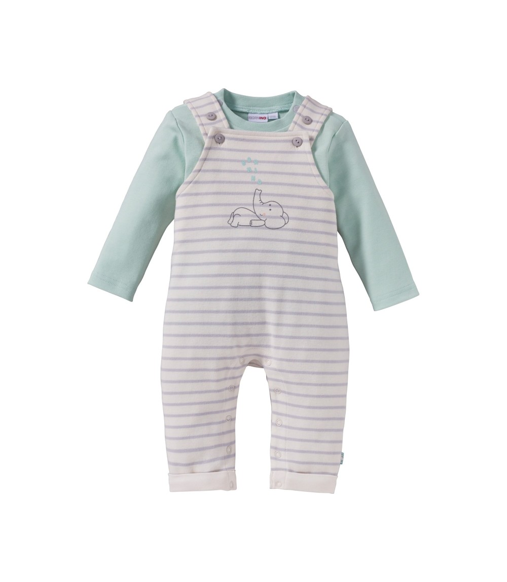 2-tlg. Set Latzhose mit Shirt Elefant