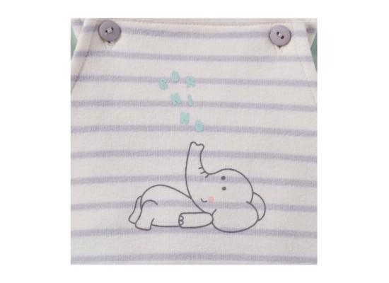 2-tlg. Set Latzhose mit Shirt Elefant