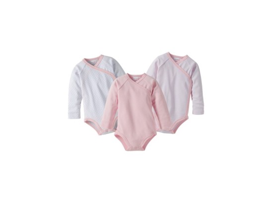 3er-Pack Wickelbodys langarm