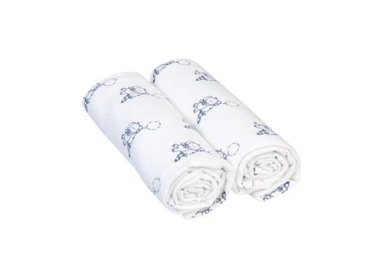 2er-Pack Moltontücher 80x80 cm