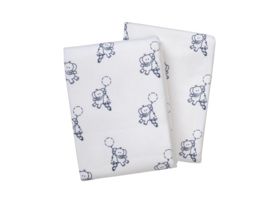 2er-Pack Moltontücher 80x80 cm