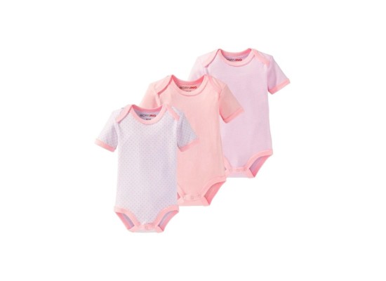 3er-Pack Bodys kurzarm