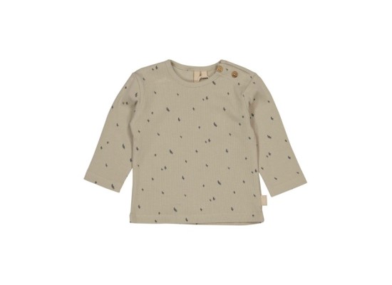 Shirt langarm Vögel Rippqualität