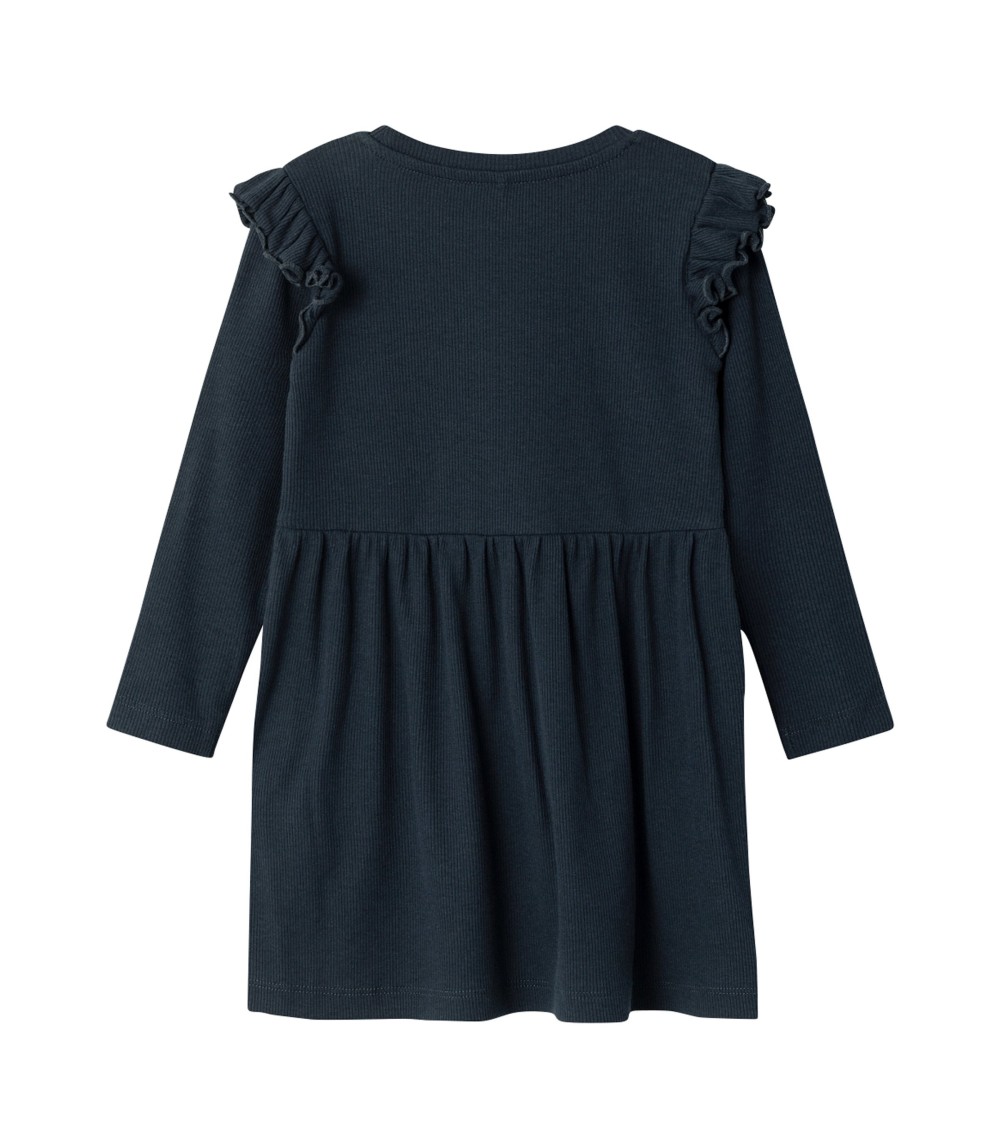 Kleid langarm Rippqualität