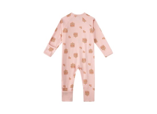 Schlafoverall mit Klappfuß Karussell