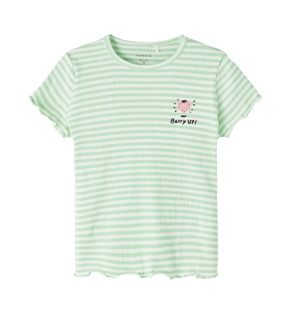 T-Shirt Rippqualität Ringel Erdbeere