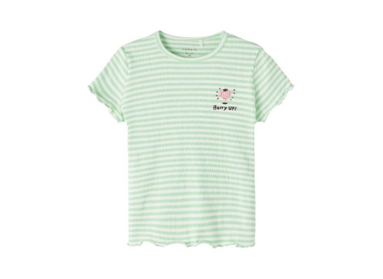 T-Shirt Rippqualität Ringel Erdbeere