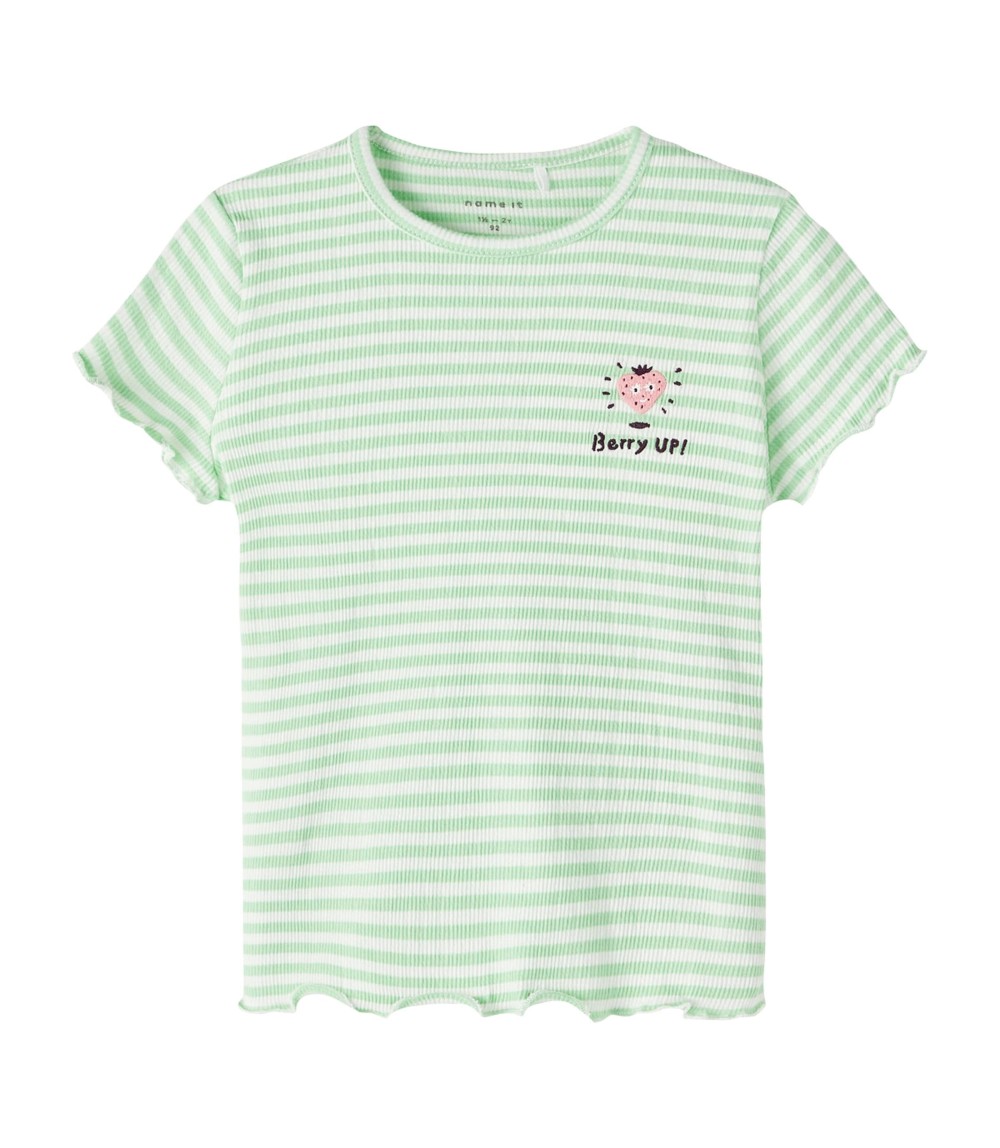 T-Shirt Rippqualität Ringel Erdbeere