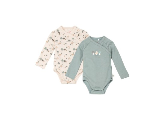 2er-Pack Wickelbodys langarm Sweet Nature