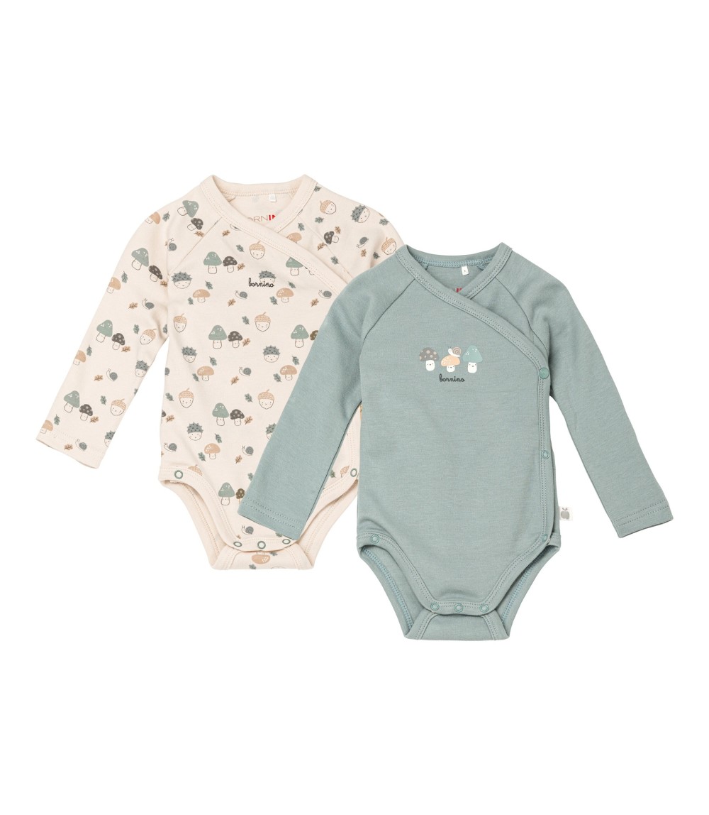 2er-Pack Wickelbodys langarm Sweet Nature