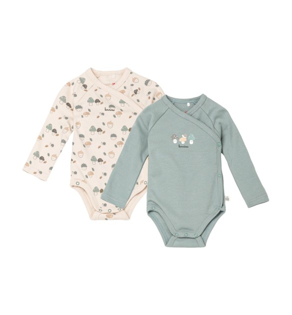 2er-Pack Wickelbodys langarm Sweet Nature
