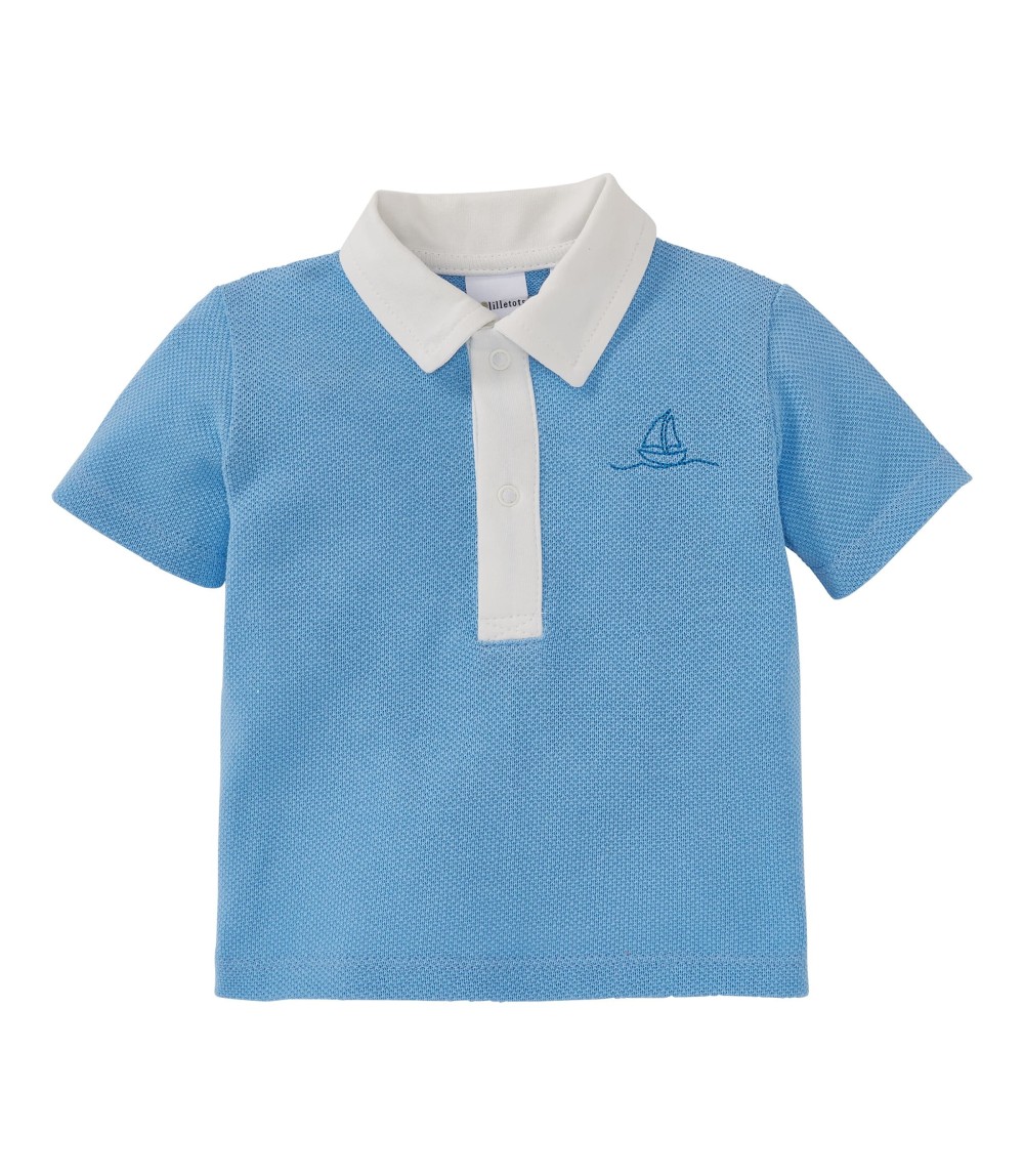 Polo-T-Shirt Waffelpiqué