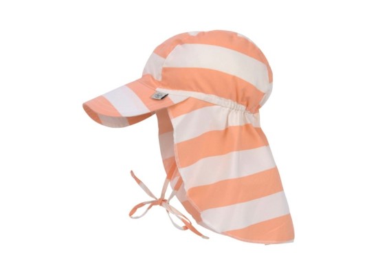 Schirmmütze mit Nacken- und UV-Schutz Ringel