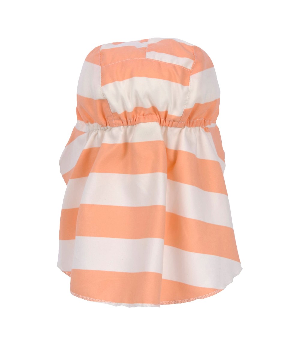 Schirmmütze mit Nacken- und UV-Schutz Ringel