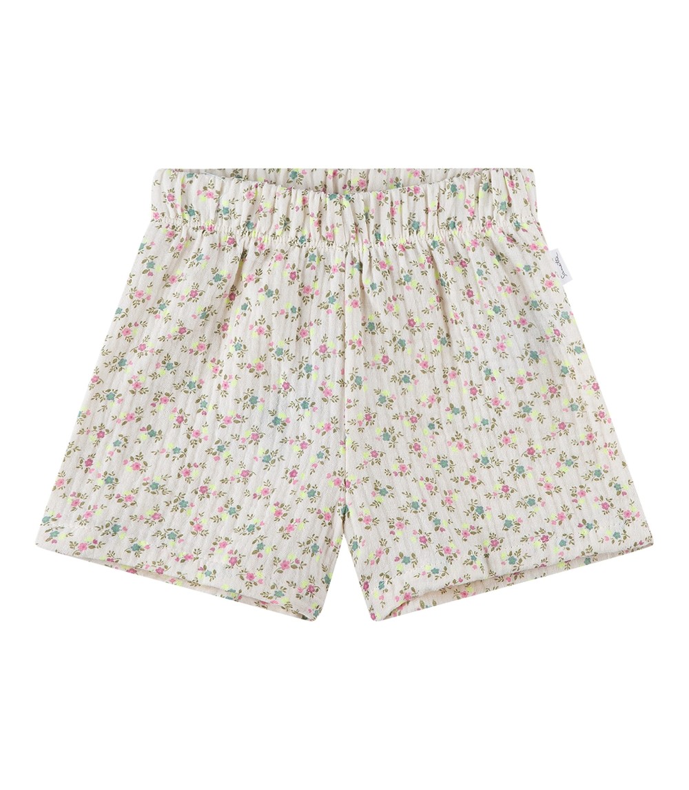 Musselin-Shorts Blumen