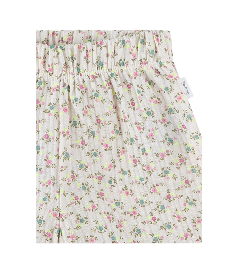Musselin-Shorts Blumen