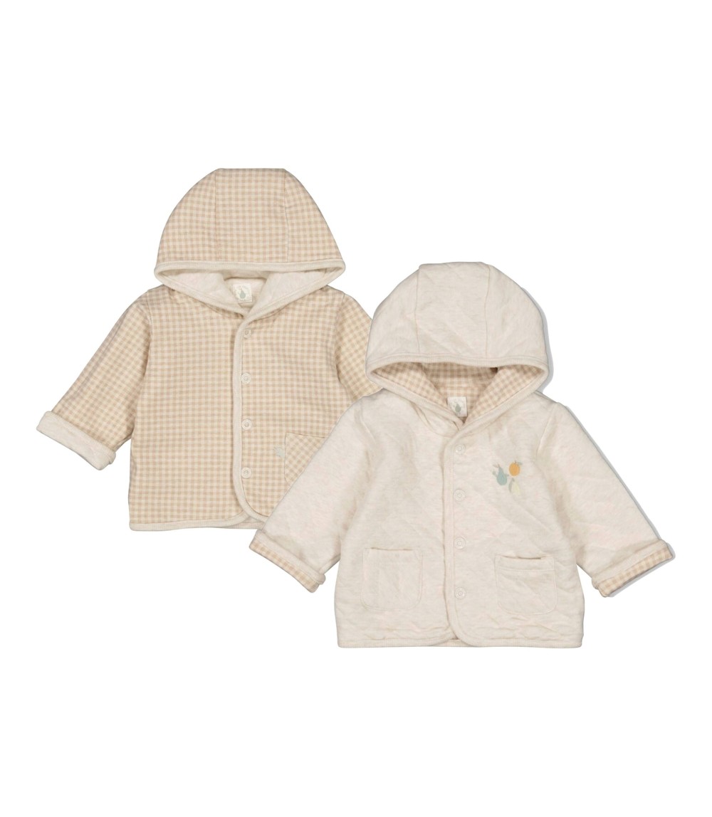 Wendejacke mit Kapuze gequiltet