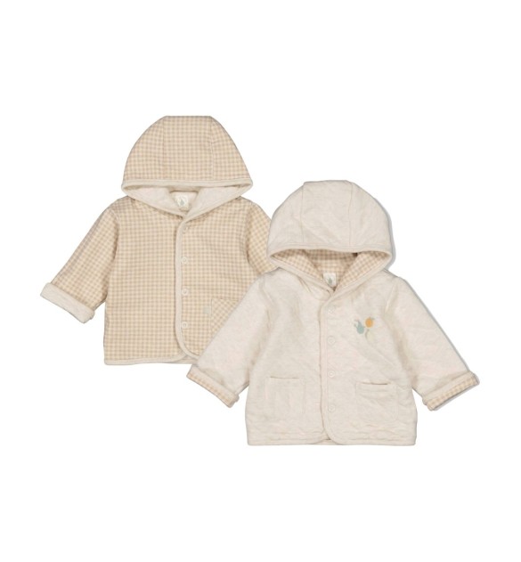 Wendejacke mit Kapuze gequiltet