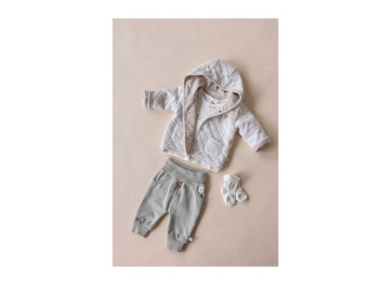 Wendejacke mit Kapuze gequiltet