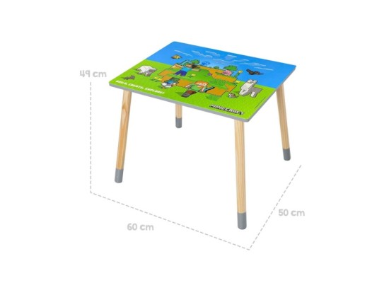 Sitzgruppen-Set, 1 Tisch mit 2 Stühlen MINECRAFT