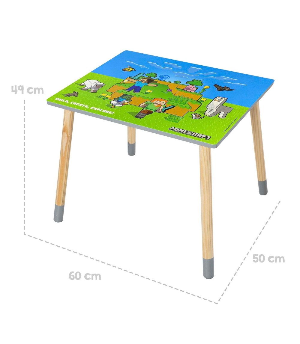 Sitzgruppen-Set, 1 Tisch mit 2 Stühlen MINECRAFT