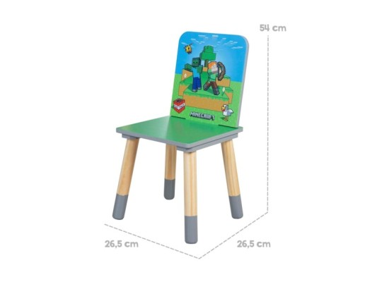 Sitzgruppen-Set, 1 Tisch mit 2 Stühlen MINECRAFT