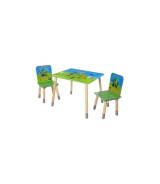 Sitzgruppen-Set, 1 Tisch mit 2 Stühlen MINECRAFT