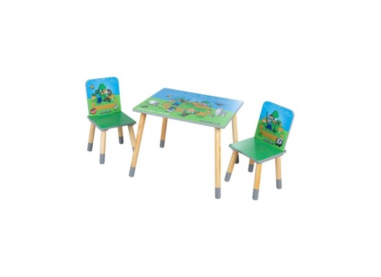 Sitzgruppen-Set, 1 Tisch mit 2 Stühlen MINECRAFT