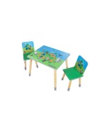Sitzgruppen-Set, 1 Tisch mit 2 Stühlen MINECRAFT