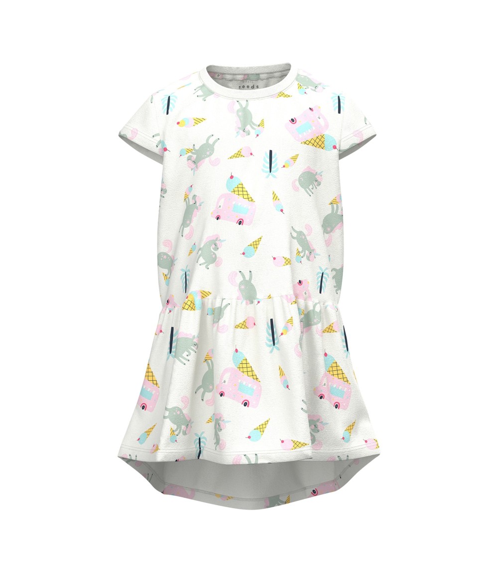Kleid kurzarm Einhörner Eis