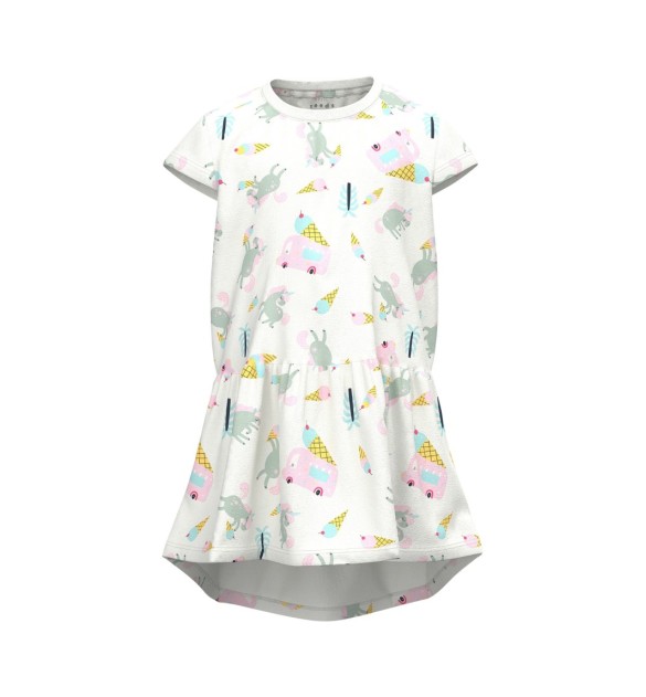 Kleid kurzarm Einhörner Eis