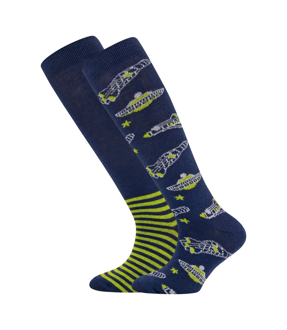 2er-Pack Kniestrümpfe Weltall