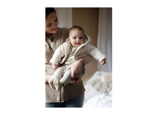 Plüschjacke mit Kapuze