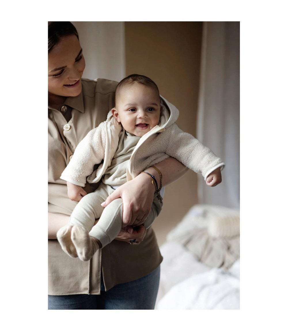 Plüschjacke mit Kapuze