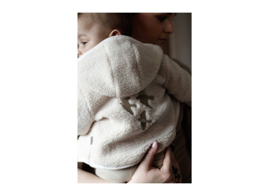 Plüschjacke mit Kapuze