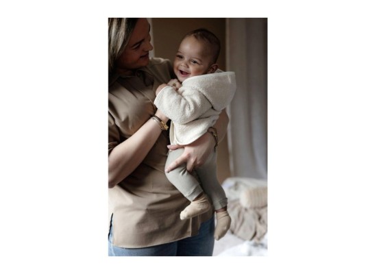 Plüschjacke mit Kapuze