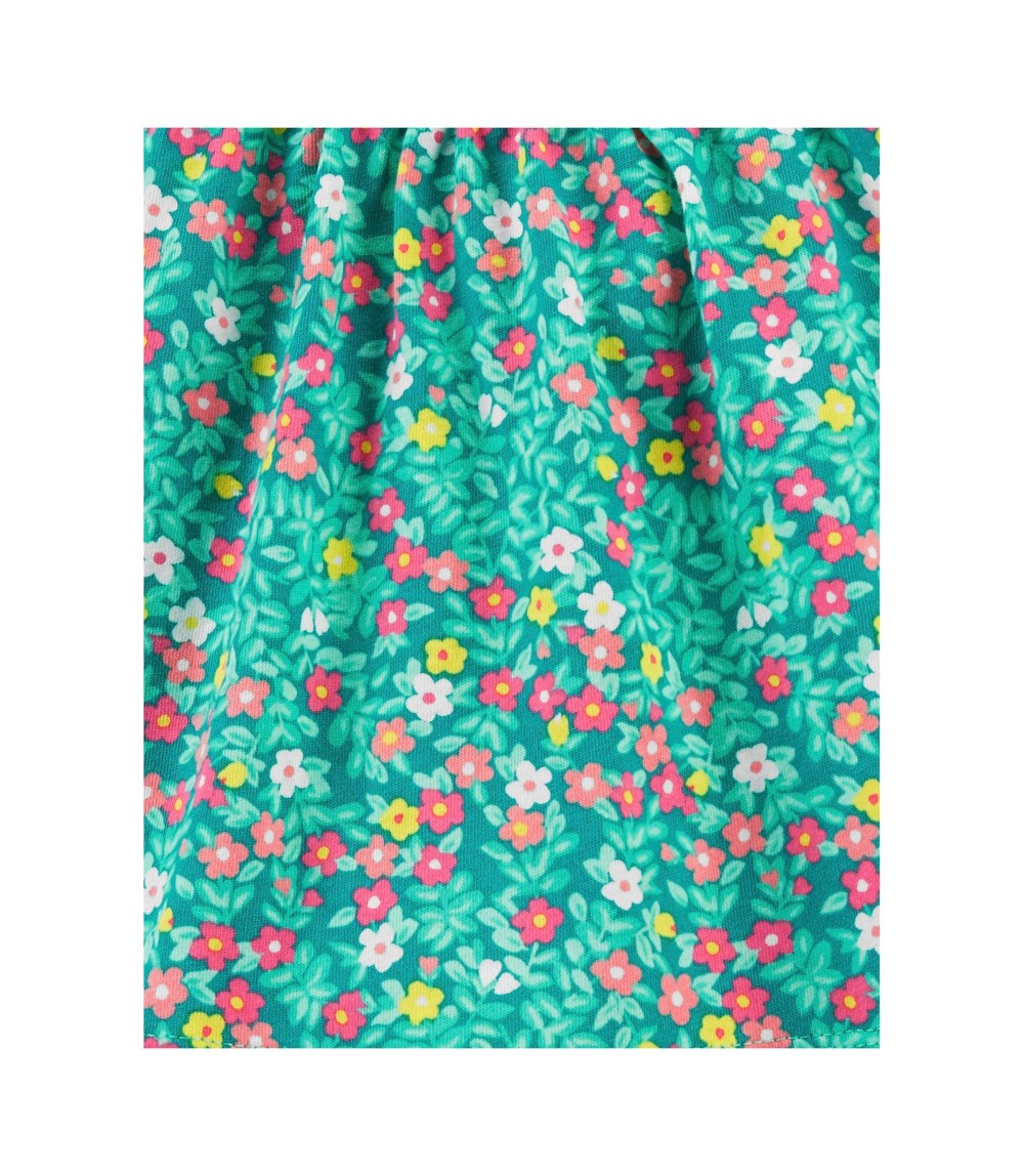  Tunika ohne Arm und Shorts Blumen