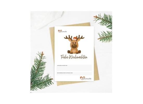 Geschenkgutschein Frohe Weihnachten
