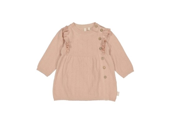 Strickkleid langarm Rüschen