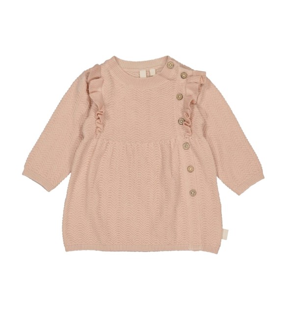 Strickkleid langarm Rüschen