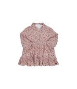 Cordkleid langarm Blumen