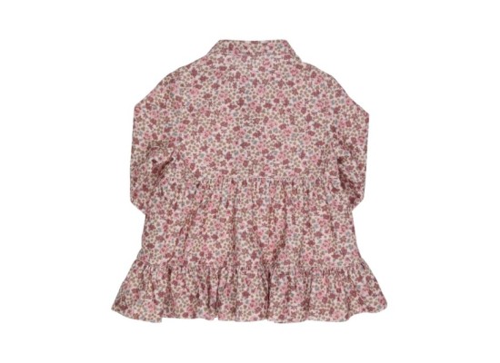 Cordkleid langarm Blumen